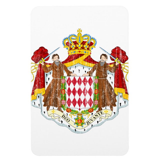 Imán Escudo De Armas De Mónaco (Vertical)