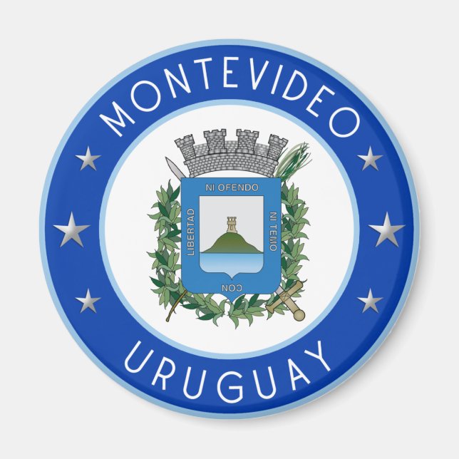 Imán Escudo De Armas De Montevideo (Frente)