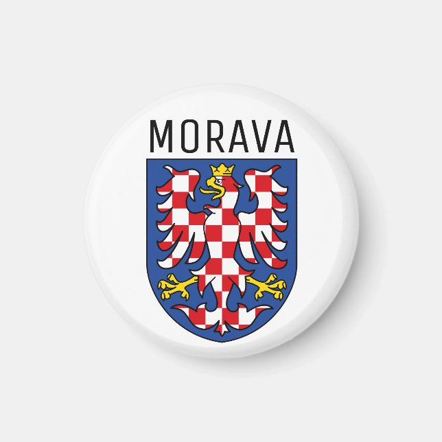 Imán Escudo de armas de Moravia - CZECHIA (Frente)