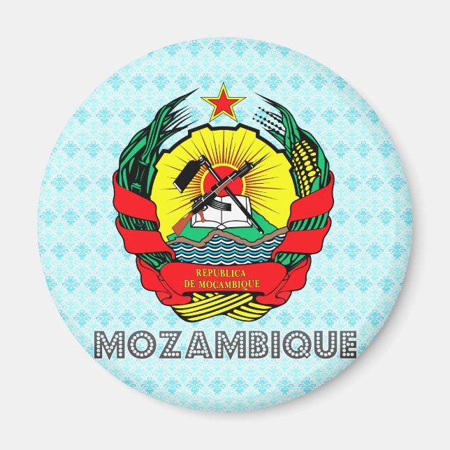 Imán Escudo de armas de Mozambique (Frente)