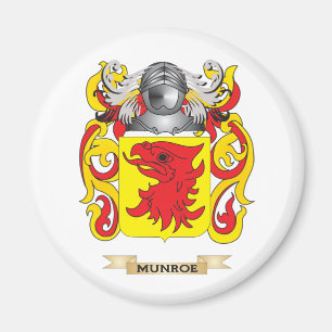 Imán Escudo de armas de Munroe (escudo de la familia)