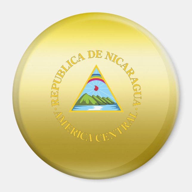 Imán Escudo de armas de Nicaragua (Frente)