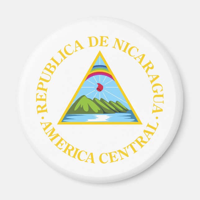 Imán Escudo De Armas De Nicaragua (Frente)
