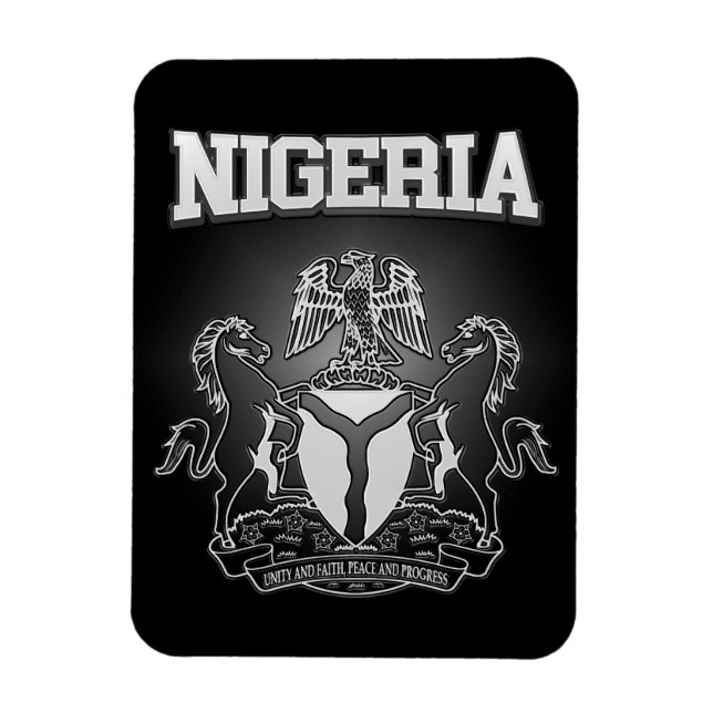 Imán Escudo de armas de Nigeria (Vertical)