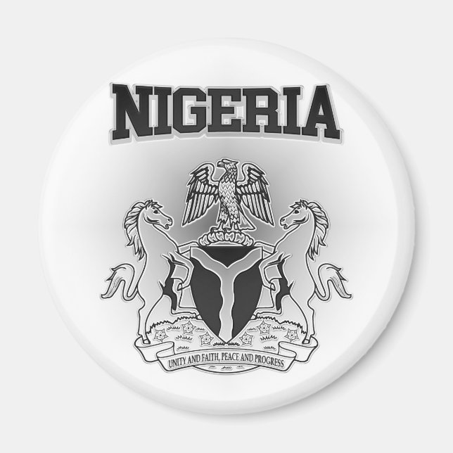 Imán Escudo de armas de Nigeria (Frente)
