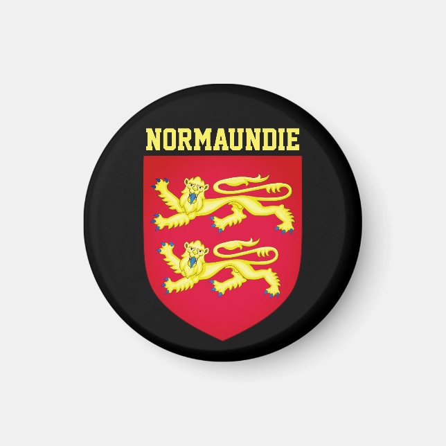 Imán Escudo de armas de Normandía - FRANCIA (Frente)