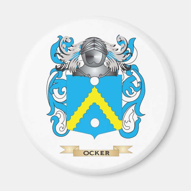 Imán Escudo de armas de ocker (escudo familiar) (Frente)
