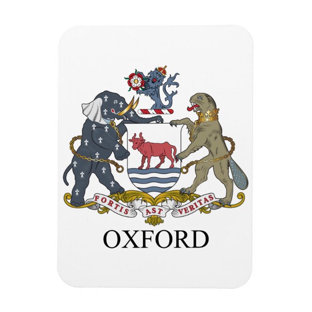 Imán Escudo de armas de Oxford (Vertical)