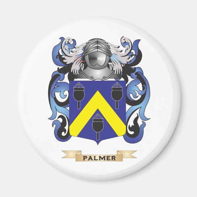 Imán Escudo de armas de Palmer (escudo familiar) (Frente)