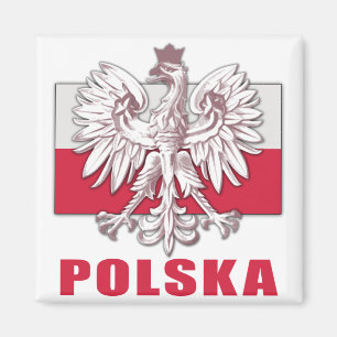 Imán Escudo de armas de Polonia Polska