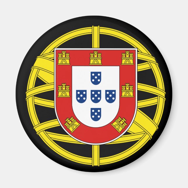 Imán Escudo de armas de Portugal (Lesser coa) Magnet (Frente)