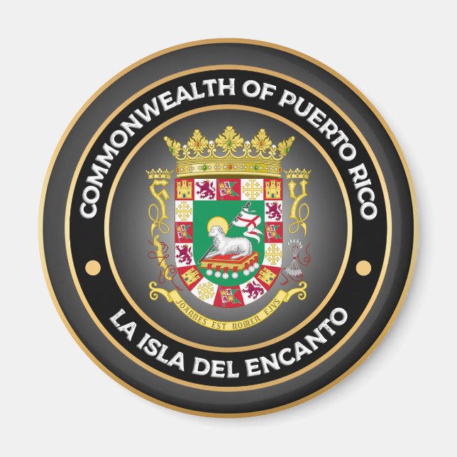 Imán Escudo de armas de Puerto Rico (Frente)