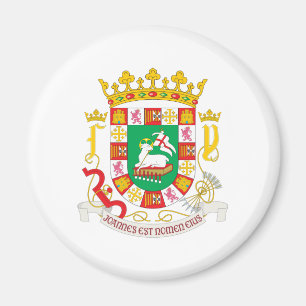 Imán Escudo De Armas De Puerto Rico