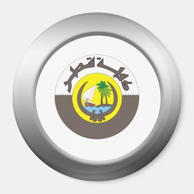 Imán Escudo de armas de Qatar (Frente)