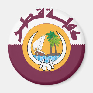Imán escudo de armas de Qatar