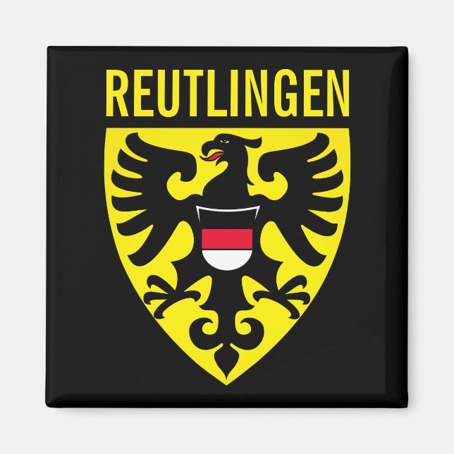 Imán Escudo de armas de Reutlingen, Alemania (Frente)