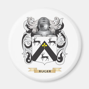 Imán Escudo de armas de Ruger (escudo de la familia)