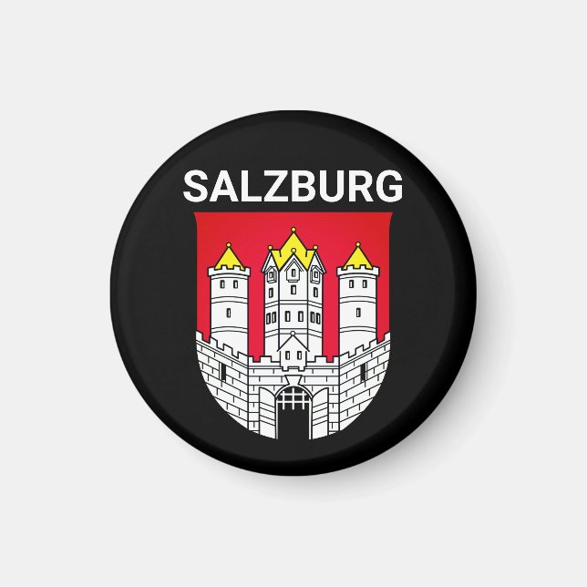Imán Escudo de armas de Salzburgo - AUSTRIA (Frente)
