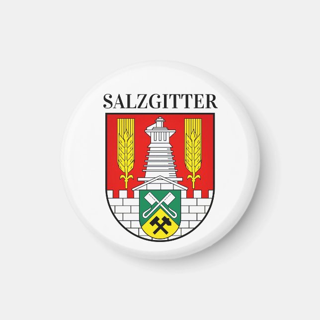 Imán Escudo de armas de Salzgitter, Alemania (Frente)
