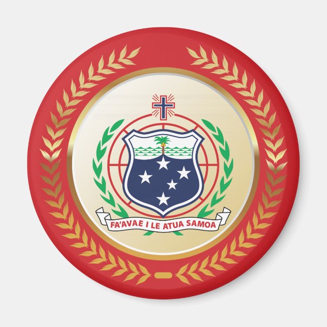 Imán Escudo de armas de Samoa (Frente)