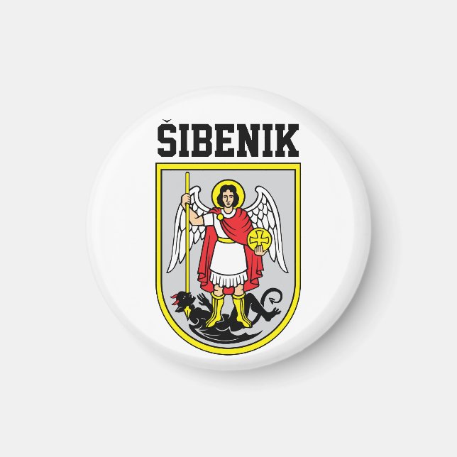 Imán Escudo de armas de Šibenik - Croacia (Frente)