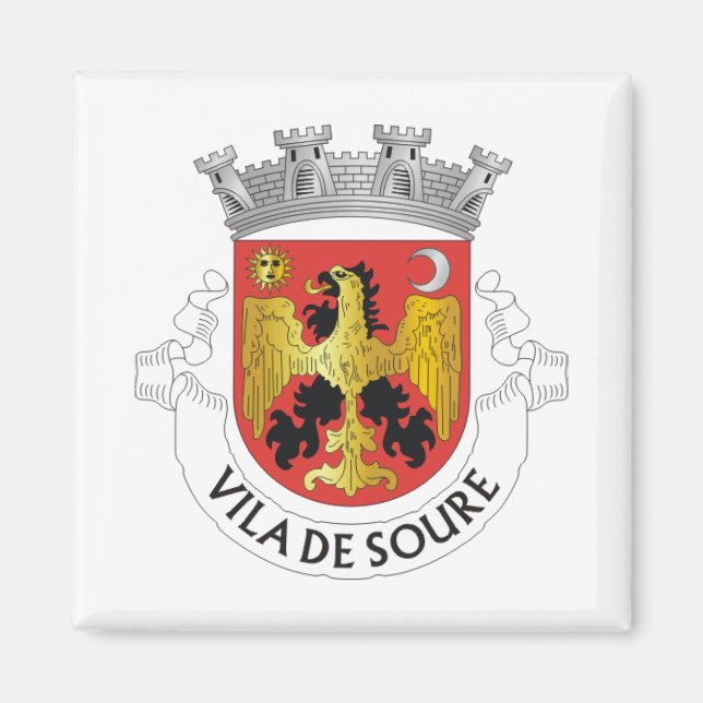 Imán Escudo de Armas de Soure, Portugal (Frente)