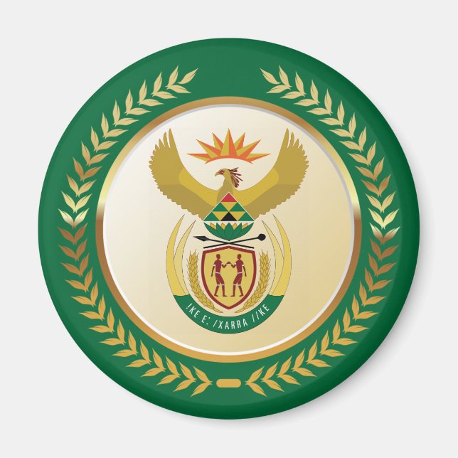 Imán Escudo de armas de Sudáfrica (Frente)