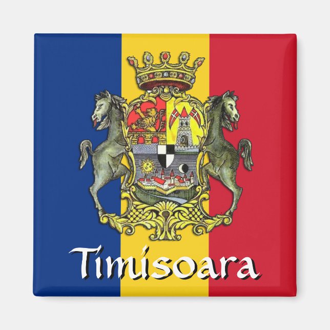 Imán Escudo de armas de Timișoara (Frente)