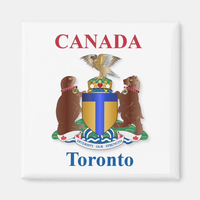 Imán Escudo de armas de Toronto (Frente)
