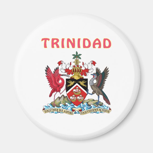 Imán Escudo De Armas De Trinidad (Frente)