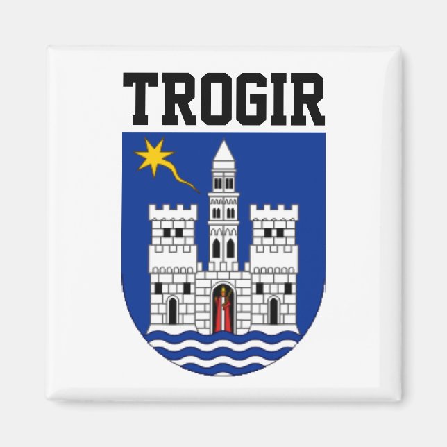 Imán Escudo de armas de Trogir (Croacia) (Frente)