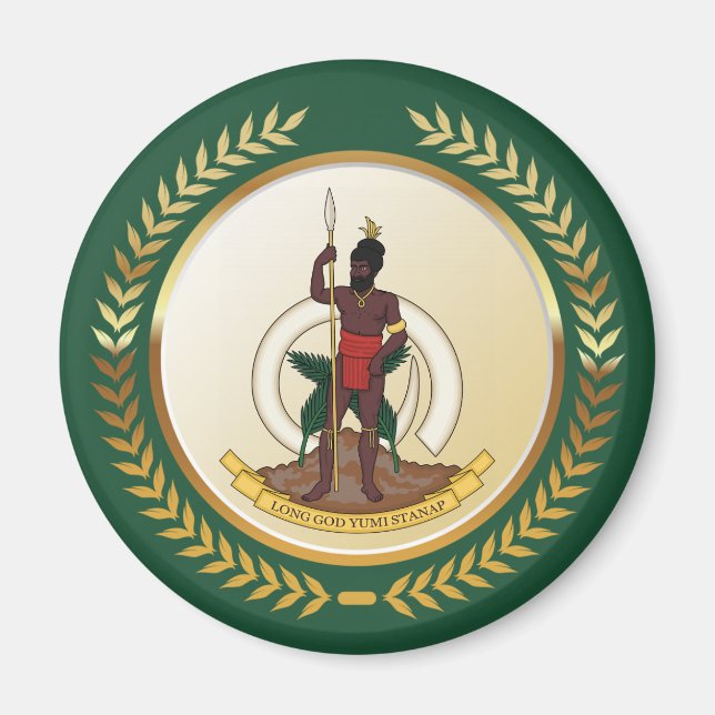 Imán Escudo de armas de Vanuatu (Frente)