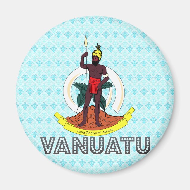 Imán Escudo de armas de Vanuatu (Frente)