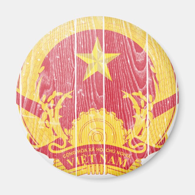 Imán Escudo De Armas De Vietnam (Frente)