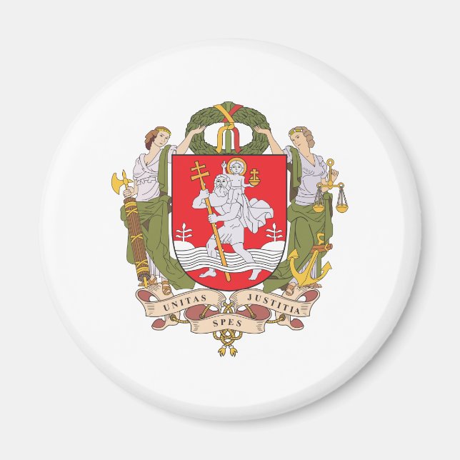 Imán Escudo De Armas De Vilnius (Frente)