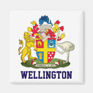 Imán Escudo de armas de Wellington, Nueva Zelandia