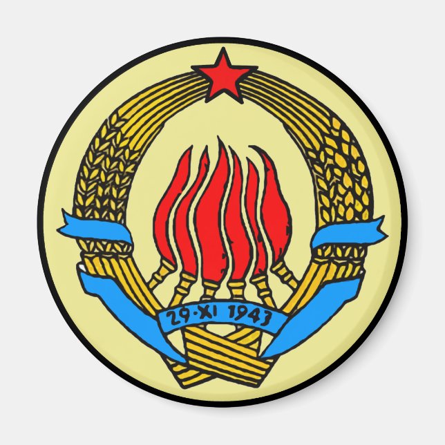 IMÁN ESCUDO DE ARMAS DE YUGOSLAVIA (Frente)