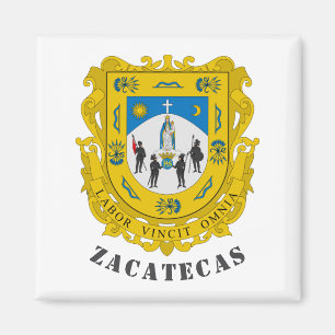 Imán Escudo de Armas de Zacatecas, México