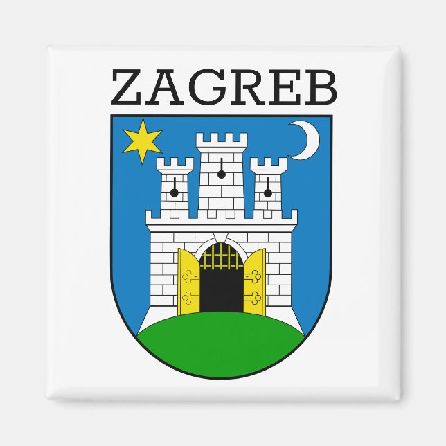 Imán Escudo de armas de Zagreb (Frente)