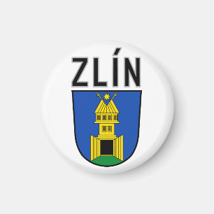 Imán Escudo de armas de Zlín, República Checa