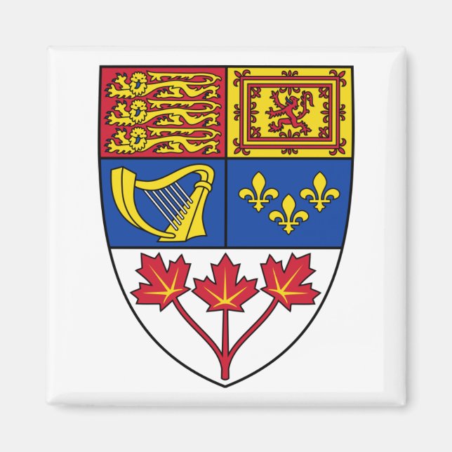 Imán Escudo de armas del Canadá (Frente)