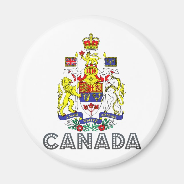 Imán Escudo de armas del Canadá (Frente)