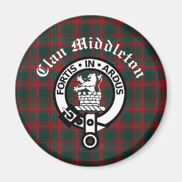 Imán Escudo de armas del Clan Middleton y Tartán