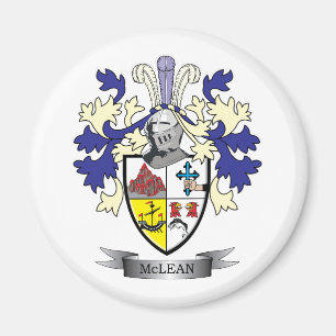 Imán Escudo de armas del escudo de la familia de McLean