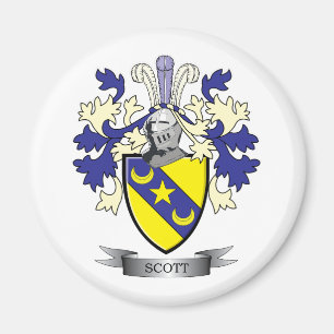 Imán Escudo de armas del escudo de la familia de Scott
