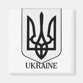 Imán Escudo de Armas del Estado de Ucrania Arte Minimal