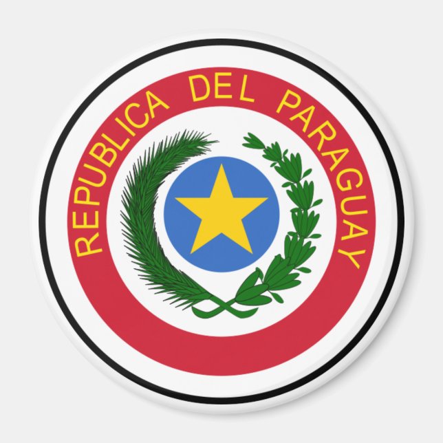 Imán Escudo de armas del Paraguay (Frente)