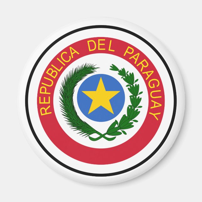 Imán Escudo de armas del Paraguay (Frente)