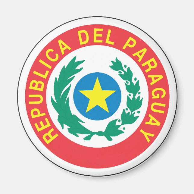 Imán Escudo de armas del Paraguay (Frente)