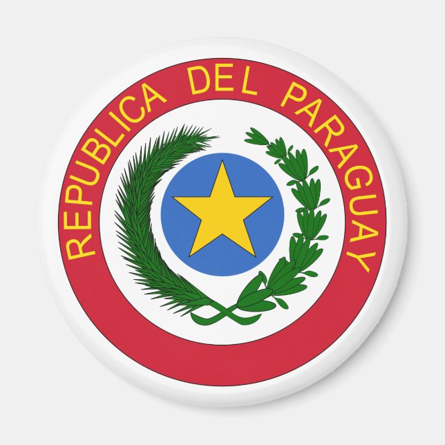 Imán Escudo de armas del Paraguay (Frente)